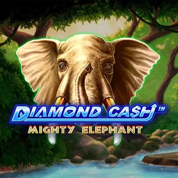 Diamond Cash Mighty Elephant slot logo by Greentube at Morospin Casino